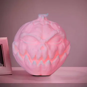 

3D Printing Night Light Pumpkin Skull LED Illusion Lamps Bedside Desk Table Lamp Dimmable RGB Color Changing Lights USB Charger