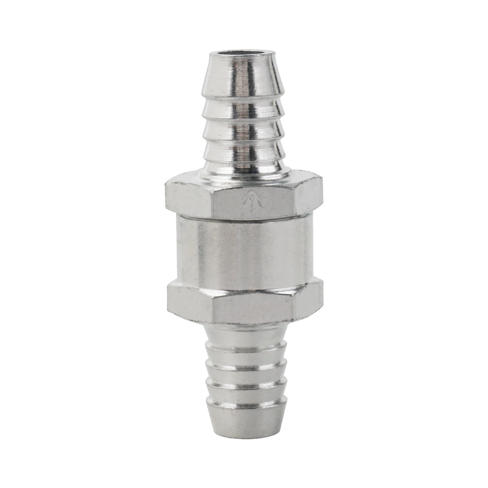 2 X 12MM 1//2/" ONE WAY ALUMINIUM NON RETURN CHECK VALVE PETROL DIESEL OIL WATER