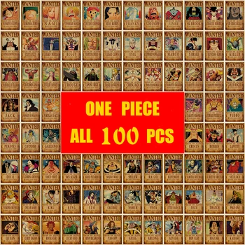 

ONE PIECE S4/Luffy Zoro Chopper/classic Japanese Cartoon Comic/kraft paper/bar poster/Retro Poster/decorative painting 51x35.5cm