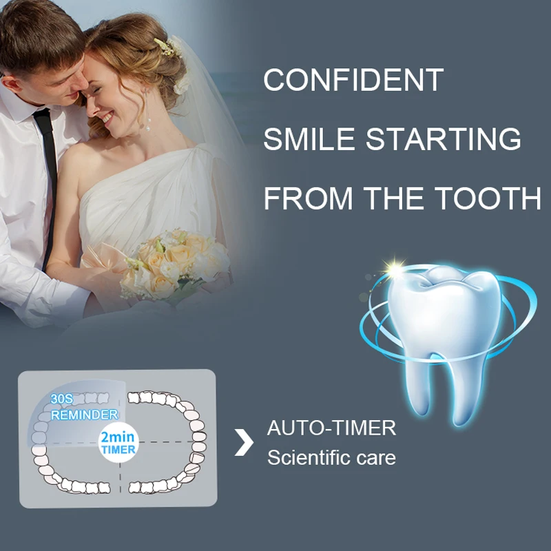 SEAGO Electric Toothbrush Rechargeable buy one get one free Sonic Toothbrush 4 Mode Travel Toothbrush with 3 Brush Head Gift SEAGO Electric Toothbrush Rechargeable buy one get one free Sonic Toothbrush 4 Mode Travel Toothbrush with 3 Brush Head Gift