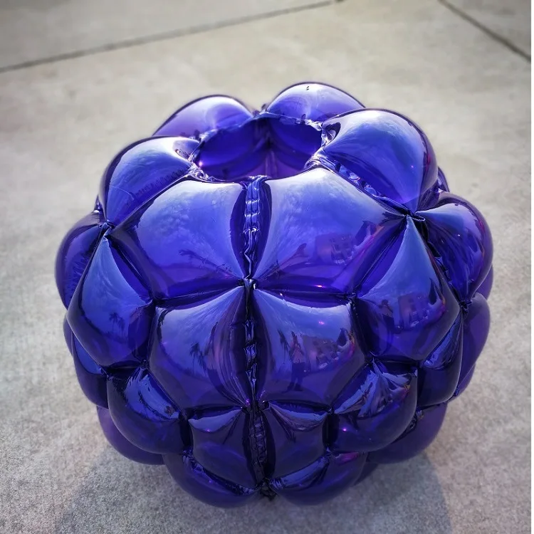 Взрослый 90 см надувной бампер мяч надувной тело Зорб мяч фитнес игры мяч надувной Зорб тело бампер мяч пузырь футбол - Цвет: Purple