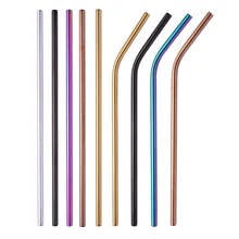 Reusable straw Metal straw Stainless steel straw plastic straws drinking tubes straw long drink straw black straws Metal straw
