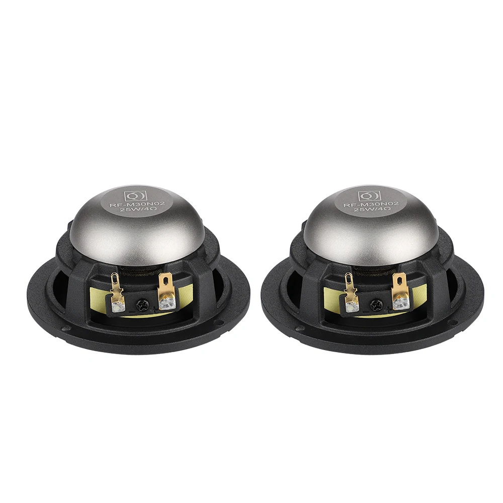 Audio Speakers 2Pcs 3 Inch Midrange Speaker 4 Ohm 8 Ohm 25W Car Audio Hifi Loudspeaker Music Sound Home Theater Neodymium