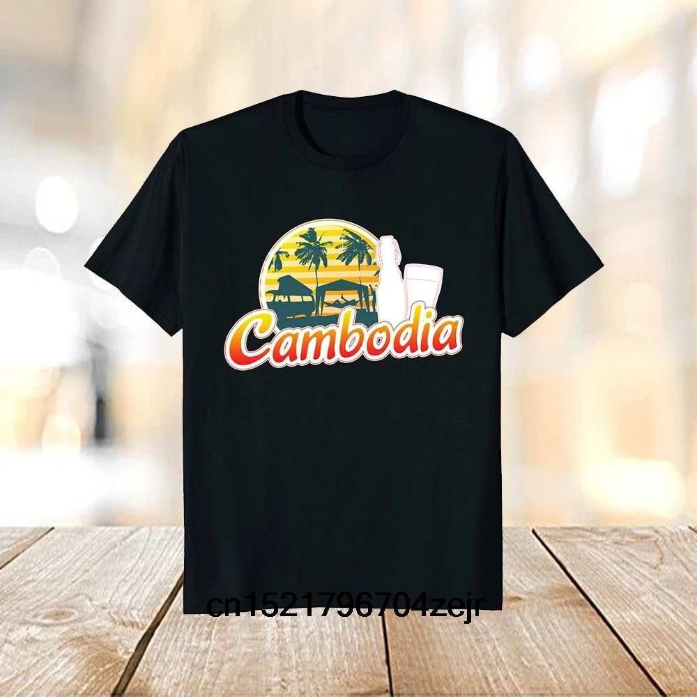 Мужская футболка Cambodia Travellers забавная новинка для мужчин | одежда