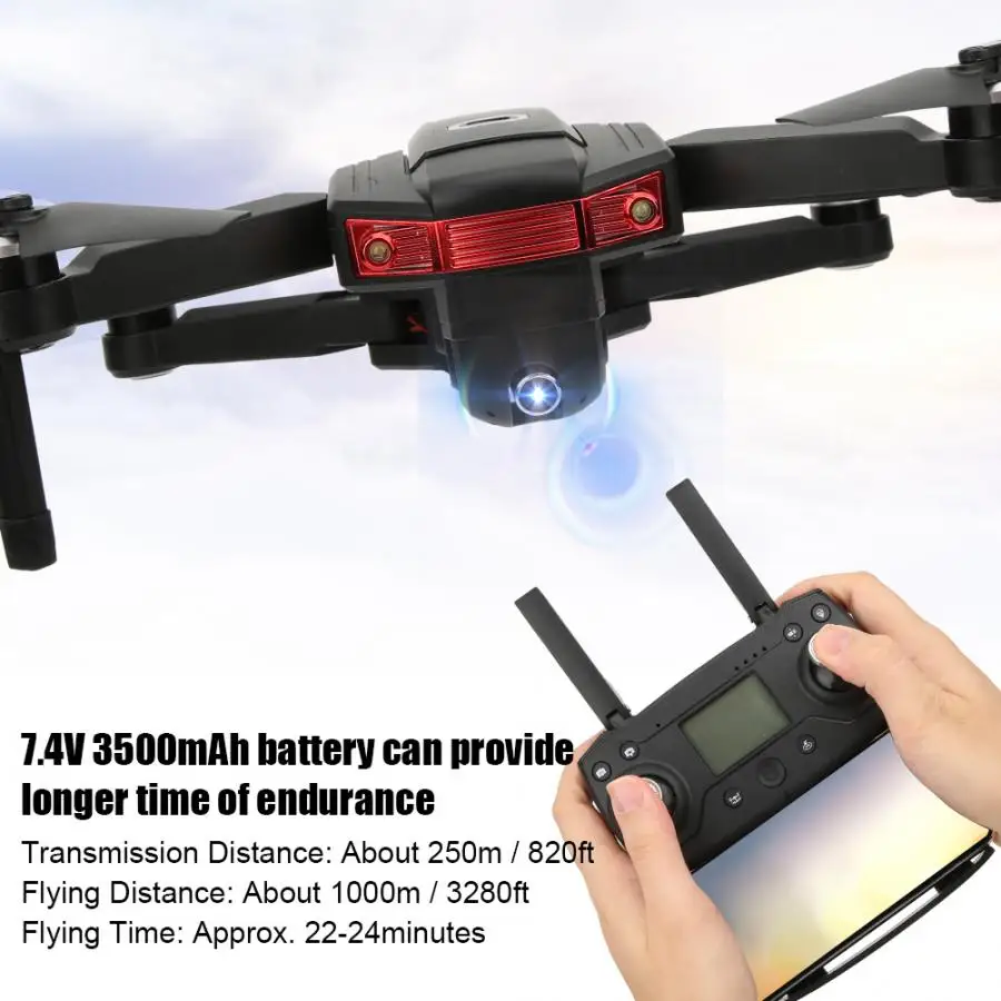 Мини wifi FPV Радиоуправляемый Дрон 4K с HD камерой gps оптическое позиционирование потока RC Квадрокоптер бесщеточный двигатель удержание высоты Дрон