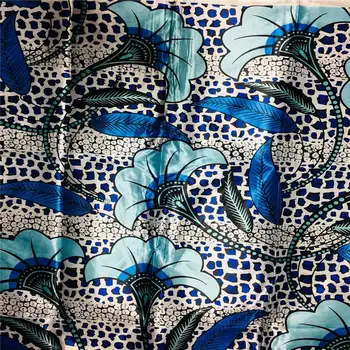 

Fashionable African Wax Printed Organza Ribbon fabric 2 yards silk fabric ! L71326