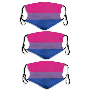 

3PCS Fashion Washable Face Cover Cycling Running Face Mask Printing Dustproof Windproof Fog Haze PM2.5 Can Put Filter Mask