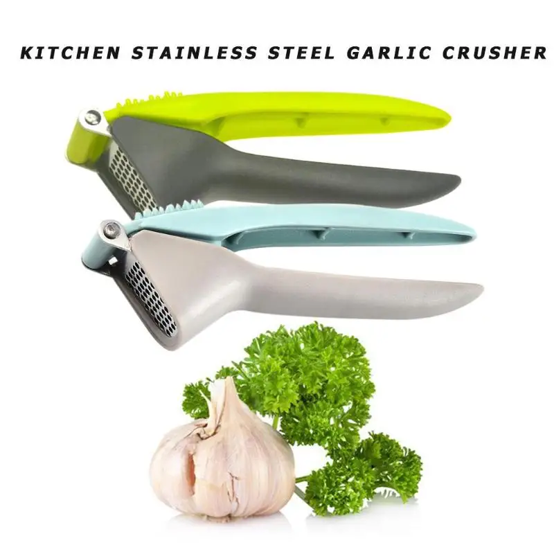 Stainless Steel Manual Garlic Press Crusher Home Vegetables Squeezer Masher Household Kitchen Gadgets Tool - Image 2