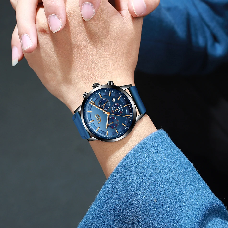 LIGE силиконовые часы мужские модные повседневные кварцевые часы лучший бренд класса люкс военные спортивные водонепроницаемые часы Relogio Masculino