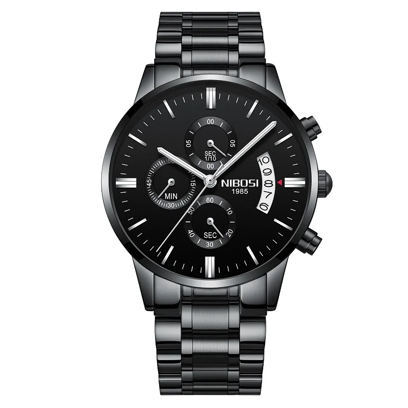 NIBOSI Relogio Masculino Luxury Men Watches Top Brand Men's Quartz Clock Waterproof Sports Chronograph Wristwatches Montre Homme 
