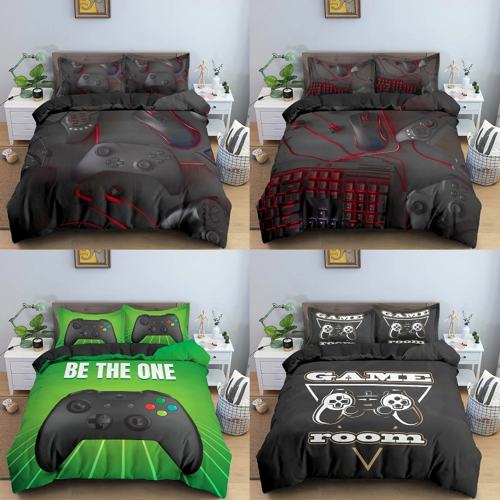 

Kids Boys Teens Gamer Bedding Set Gamepad Duvet Cover GamePad Quilt Cover 3D Printing Bedding Queen King Bed Kids Bed Cover Set