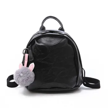 

20PCS / LOT Korean Style Women Backpack Soft Pu Leather Backpack Mini Lady Bag School Backpacks For Teenage Girls Rucksack Bolsa