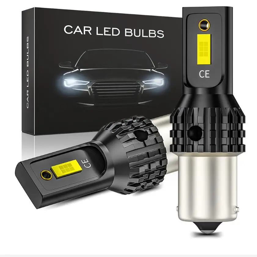 Высокая интенсивность новейший CANBUS 3570 CSP-Chip P21W BA15S 1156 светодиодный лампы 6000K