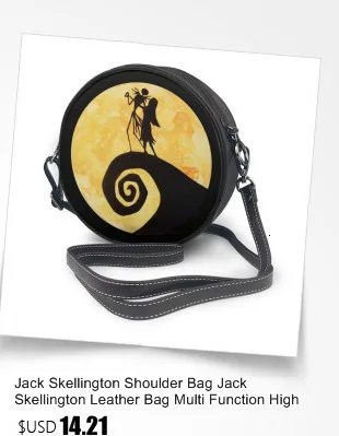 Сумка на плечо Jack Skellington, кожаная сумка Jack Skellington, модные женские сумки с узором, высокое качество, женская сумочка
