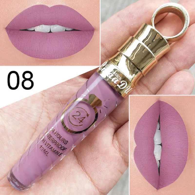 20 Colors Sexy Matte Liquid Lipstick Waterproof Long Lasting Pigment Nude Glitter Style Lip Gloss Beauty Red Lip Tint 20 Colors Sexy Matte Liquid Lipstick Waterproof Long Lasting Pigment Nude Glitter Style Lip Gloss Beauty Red Lip Tint
