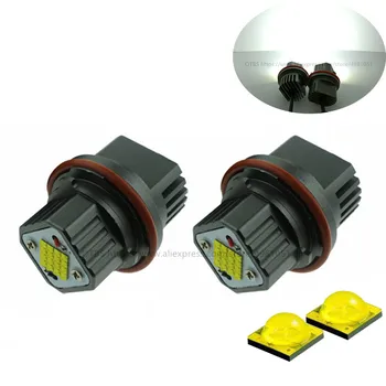 

2x 160W Angel Eyes Error Free LED Halo Ring Light Bulbs For BMW E83 E60 E61 E53 E64 Super Bright Car Front Light Lamp Headlight