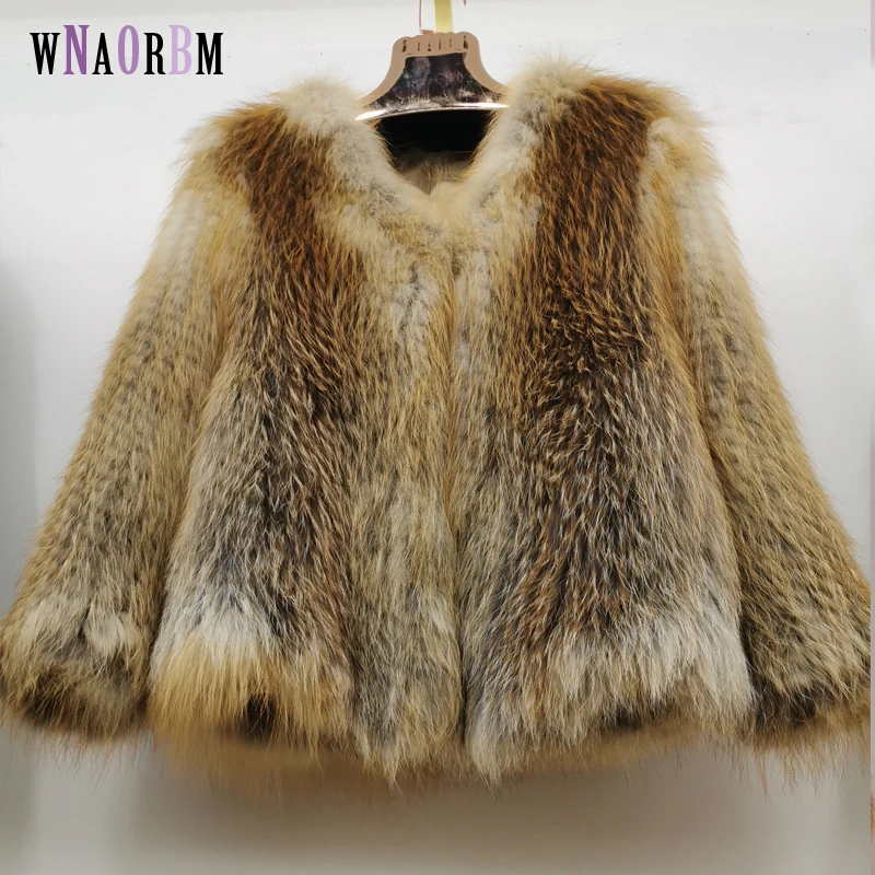 Women's fox fur coat natural fur red fox woven coat winter women's jacket length 60cm can be customized 2021 new natural red fox fur coat winter wear vest real fur jacket is a woman s fox coat fashion warm can be customized