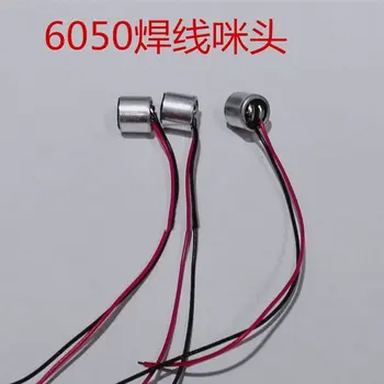 

10pcs 6mm*5mm wire microphone electret microphone wire length 30mm for 6050 welding wire midpiece