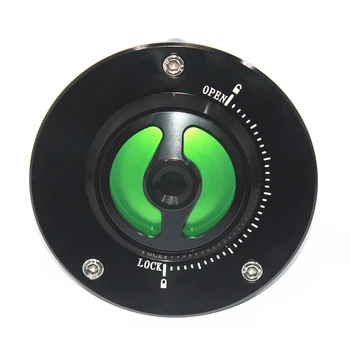 

For ZX6RR Z1000 Z750 2003-2005 Testastret Motorcycle Fuel Tank Cap Nimble Quick Lock CNC Aluminum Keyless Twist off Gas Cover