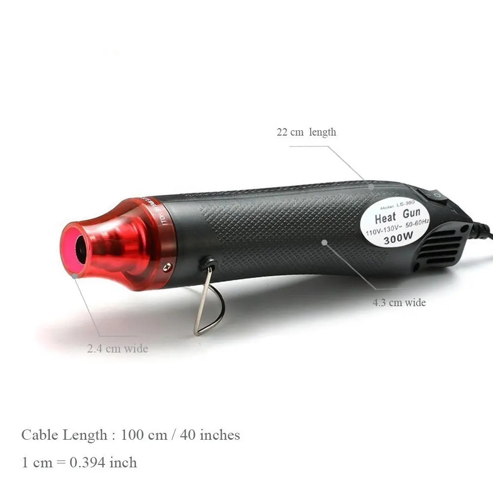 300W Temperature 110V/220V Multicolor  Mini Hot Air Gun  DIY Use Electric Power Tool Portable Digital Heat Gun With Seat Shrink