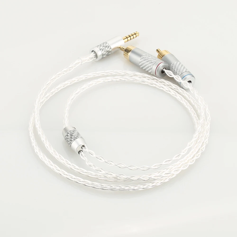 Audiocrast HIFI 4 4mm to 2 RCA Audio Cable For Sony WM1A 1Z PHA 1A 2A Z1R 4 4mm Upgrade Cable