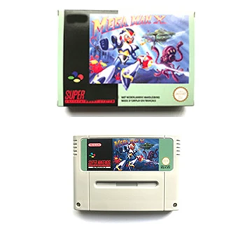 Cartucho de Jogo Mega Man x Pal para Snes Pal Console Jogo de Vídeo