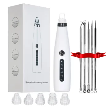 

Electric Blackhead Remover Blackhead Suction Device with 6 Suction Probes & 5 Adjustable Suction Force 5PCs Acne Removing Tools