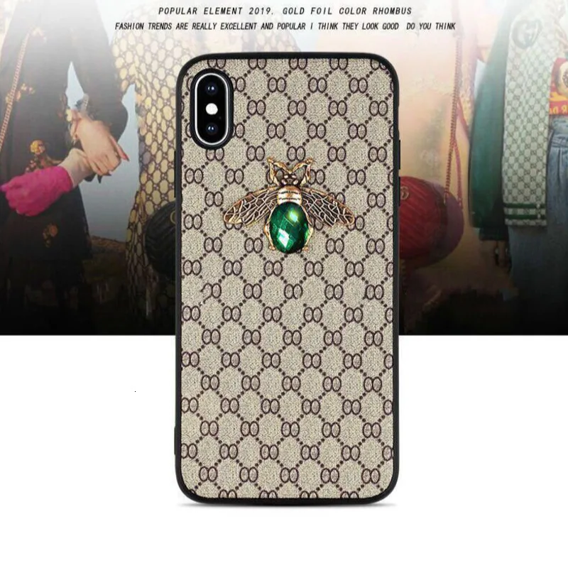 Пчелиный цветной Алмазный чехол для телефона iPhone X XS XR XSMax 8 7 6 6S PluS деловой Женский