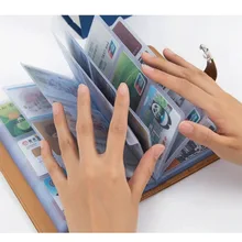 Для женщин человек Бизнес держатель для карт бумажник для кредитных карт, чехол карман для удостоверения личности-Для женщин карты держатель Porte carte