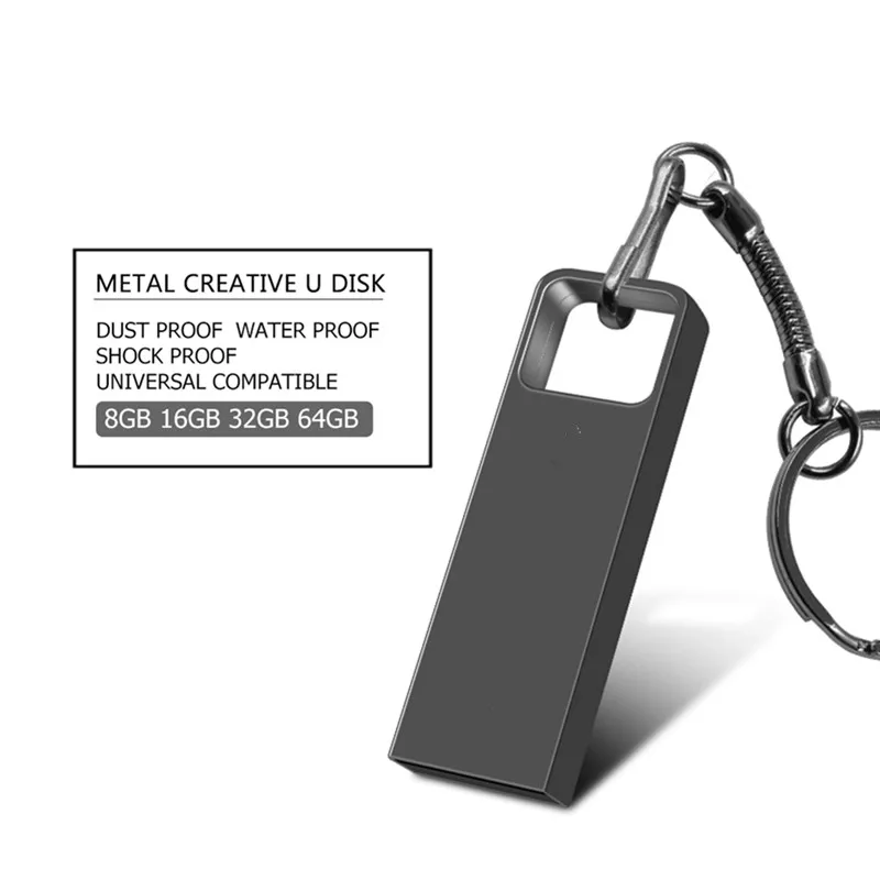 USB флеш-накопитель, 16 ГБ, водонепроницаемый металлический модный креативный USB флеш-накопитель, 32 ГБ, 128 ГБ, флеш-карта памяти, 64 ГБ, флешка, U диск, 128 ГБ
