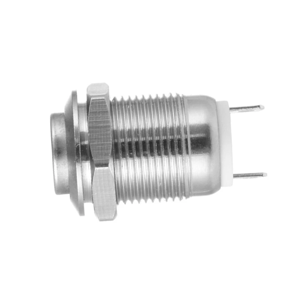 Silver Momentary 12mm Push button Replacement Accessories Stainless Steel