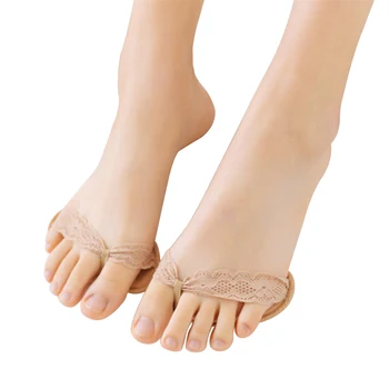 

Women Useful Toeless Foot Care Toe Socks Invisible Liner Heelless Slip Resistant Summer Half Yard Forefoot Pain Relief