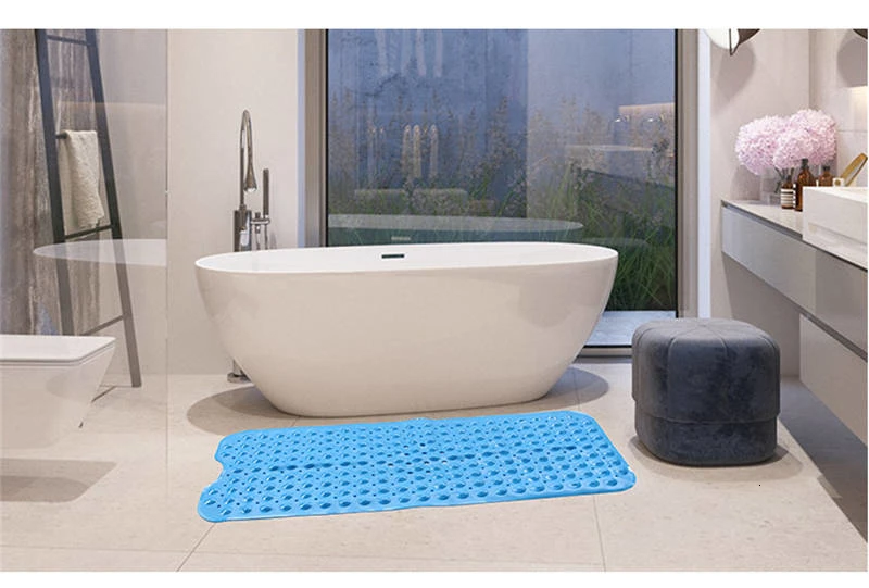 Прямоугольный 40x100/39x69 см ПВХ Противоскользящий коврик для ванной мягкий массажный коврик для ванной комнаты нескользящий коврик для ванной