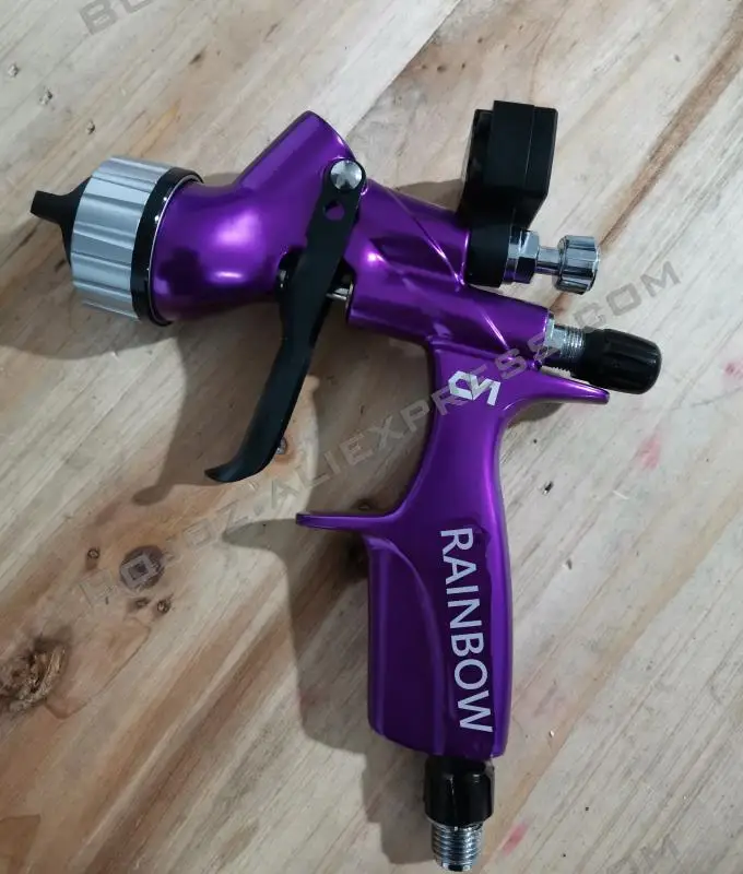 Pneumatic HVLP PLUS Spray Gun + Air Regulator Gauge spray gun Mini