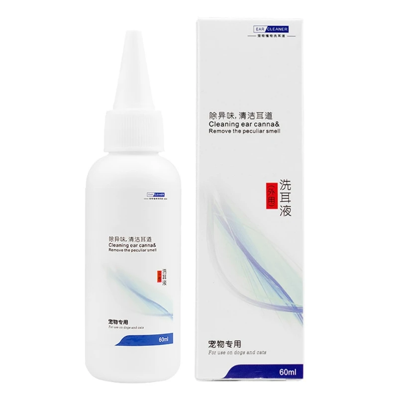Dog Ear Cleaner Natural Plant Extracts Multi-Action Drop for Itch Head Shaking Discharge and Smell Canal | Дом и сад