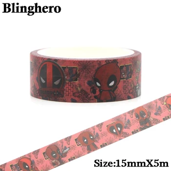 

CA164 Deadpool Halloween Washi Tape Adhesive Tape DIY Decoration Sticker Scrapbooking Diary Masking Tape Stationery Sticker 1pcs