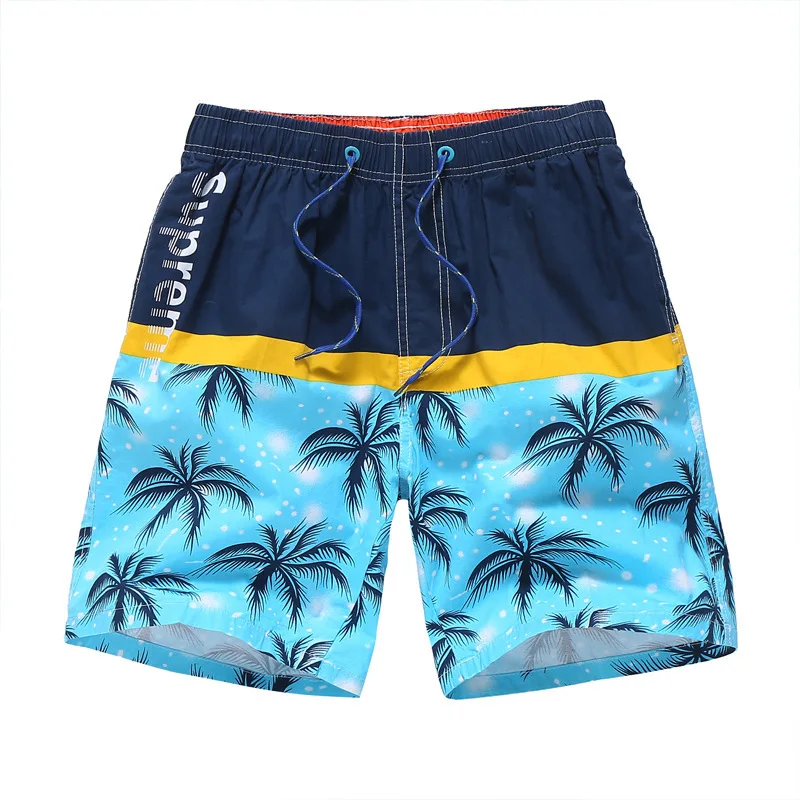 

Europe And America Men Printed Beach Shorts Short Quick Drying Pants Men's Breathable Waterproof Sports Casual Shorts