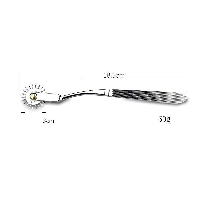 Stainless Steel Pinwheel Needles Wheel Roller Submissive Fetish Sex Slave Kit Sex Toy Nipple Clitoris BDSM Lesbian Women sex party toys erotic sex toy sex toys sex bondage toys