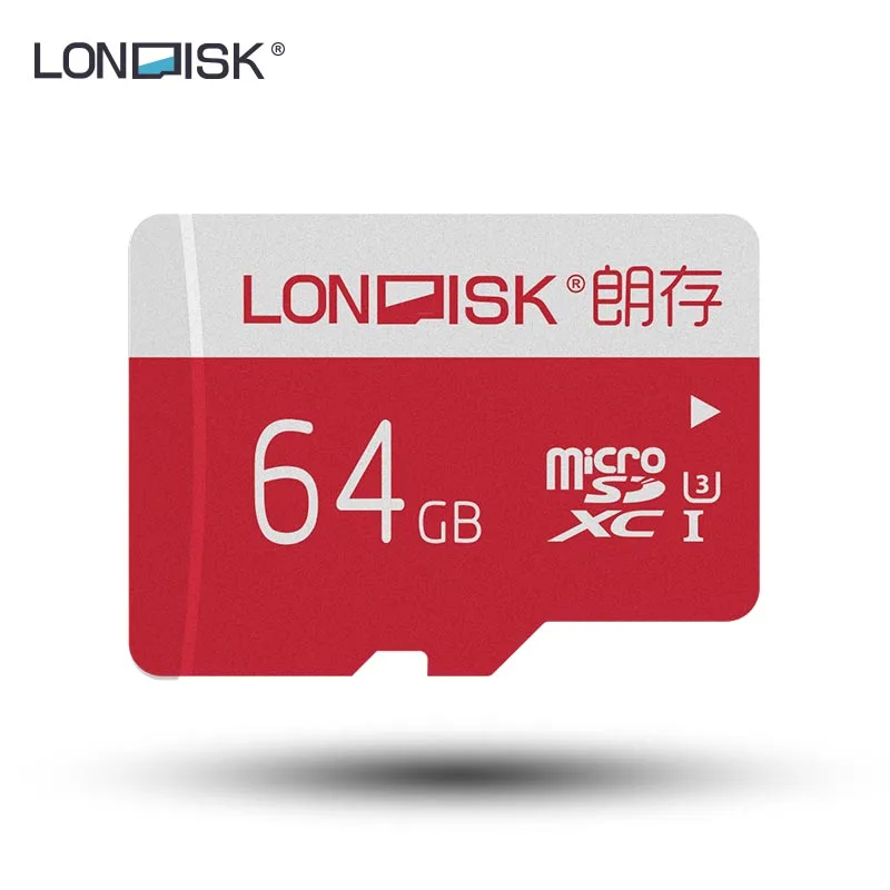 Оригинальные Londisk Micro SD карты Class10 U3 TF card16gb 32 ГБ 64 ГБ 128 ГБ 90 МБ/с. карты памяти для samrtphone и настольный ПК - Емкость: U3 64GB