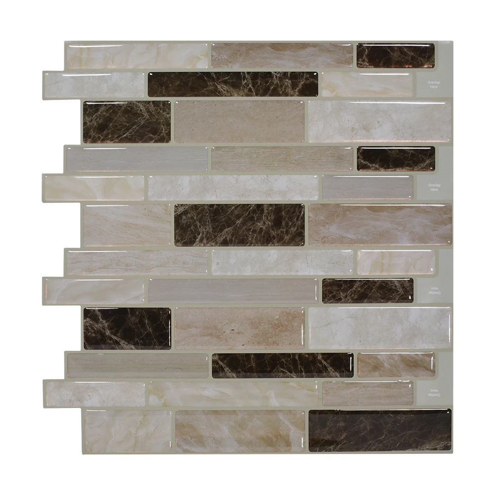 Vividtiles 12*12 дюймов пилинг и Стик плитка 3D кирпич эффект изысканный