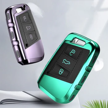 

TPU Carbon fiber pattern car key case for volkwalen Passat B8 VW Golf Gte car key case key cover car accessories car styling new