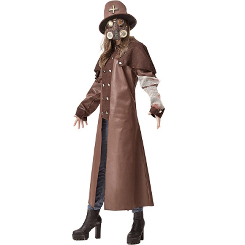 Pest Arzt Kostüme Erwachsene Schwarz Death Doktor Kostüm Gothic Frack  Viktorianischen Steampunk Mantel Jacke Halloween Kostüm| | - AliExpress