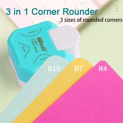 Poinçon d'angle 3 en 1 pour la fabrication de cartes, découpage d'angle 3 en 1 pour le Scrapbooking et l'artisanat en papier, cartes de visite 