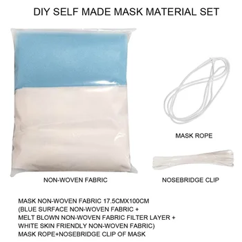 

100/200 Pcs Non-woven Fabric Nose Bridge Strip Elastic Ear Rope Craft DIY Accessories Tool I88