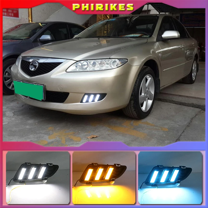 

1 set for Mazda 6 Mazda6 2003 2004 Driving DRL Daytime Running Light fog lamp Relay LED Daylight car styling free shipping