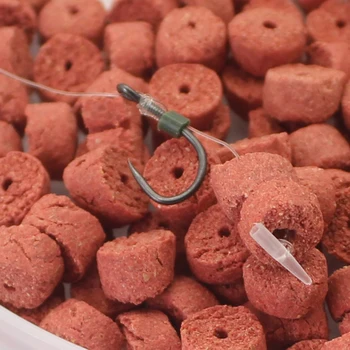 

5PACKS Method Feeder Fishing Quick Stop Bait Band for Hair Rig Pellet Bait Stop Nylon Carp Fishing Accessories Tackle