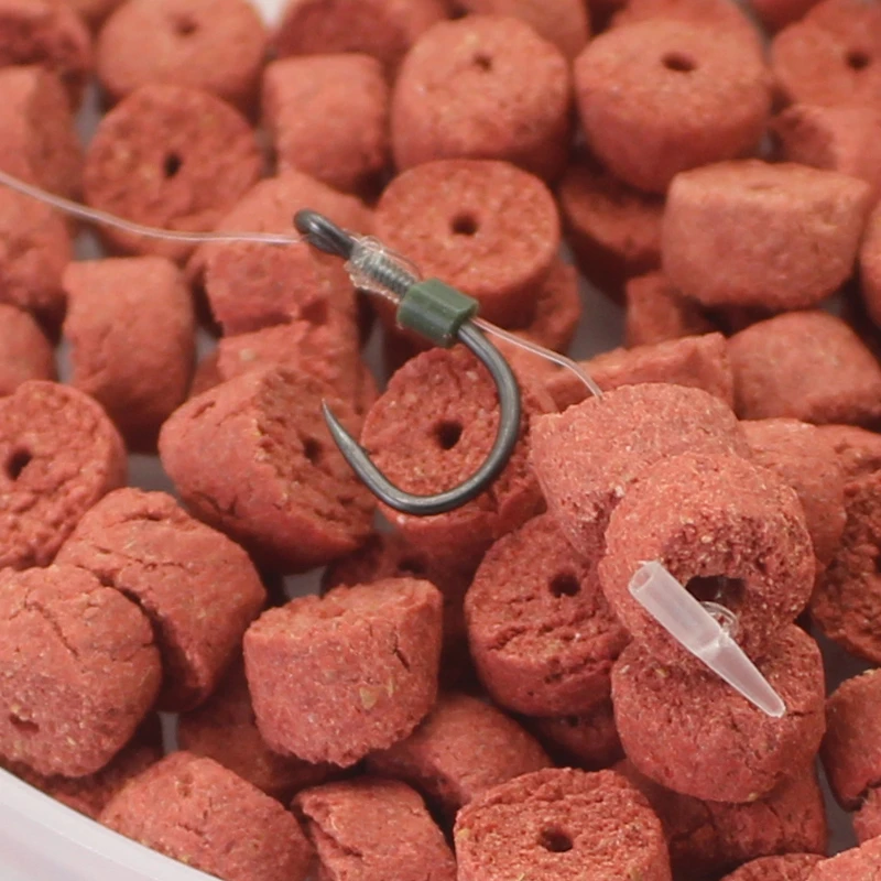 5packs Method Feeder Fishing Quick Stop Bait Band For Hair Rig Pellet