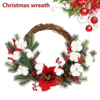 

Christmas Garland Ornament Garland Wreath DIY Chrismtas Party Door Wall Hanging Decoration Christmas Ornament Navidad