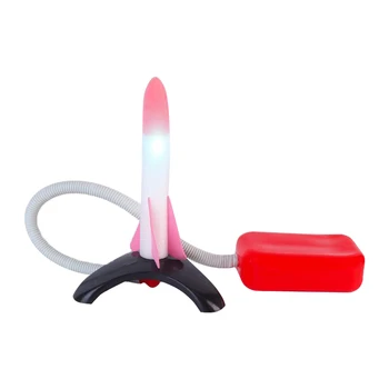 

Jump Toy Pedal Colorful Lighting Rocket Launcher Shoot Off Compressed Air Step Pump Developmental Game Soft Early Education