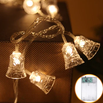 

6M40Led Bell Light String Ins Room Decoration Battery Indoor And Outdoor Christmas Tree Ornaments Wedding Party